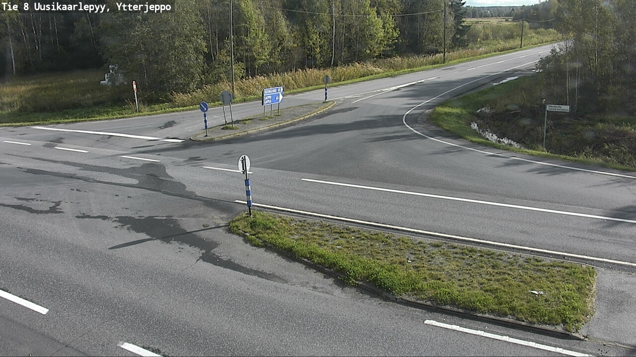 Weather Camera Image Road 8 Uusikaarlepyy, Ytterjeppo, Uusikaarlepyy, Pohjanmaa