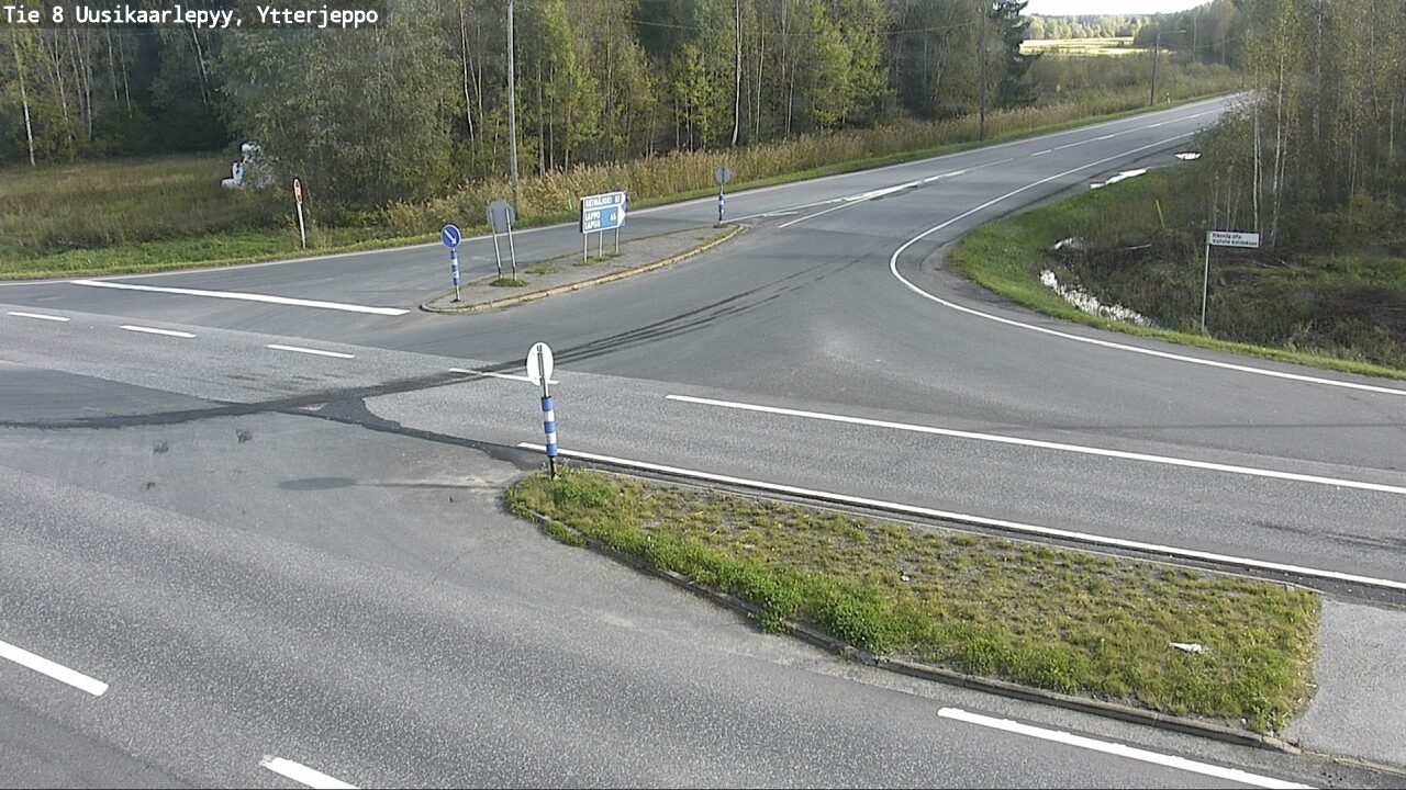 Weather Camera Image Road 8 Uusikaarlepyy, Ytterjeppo, Uusikaarlepyy, Pohjanmaa
