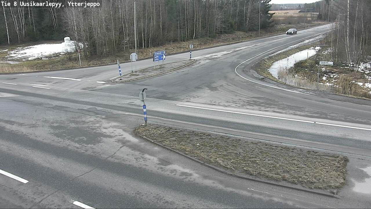 Weather Camera Image Road 8 Uusikaarlepyy, Ytterjeppo, Uusikaarlepyy, Pohjanmaa