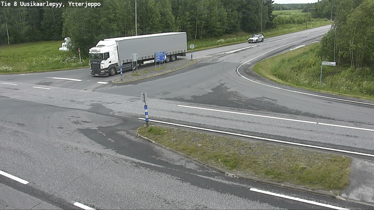 Weather Camera Image Road 8 Uusikaarlepyy, Ytterjeppo, Uusikaarlepyy, Pohjanmaa