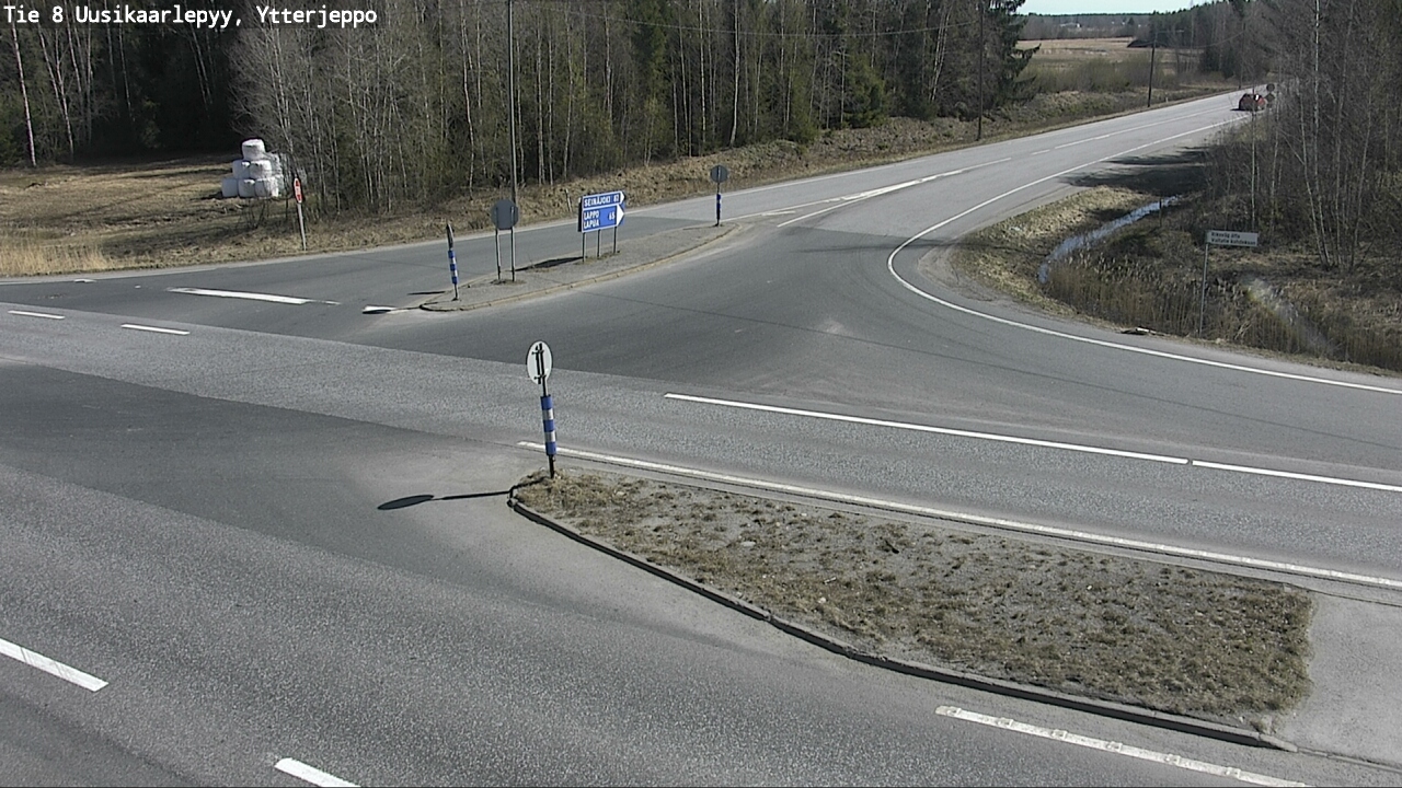 Weather Camera Image Väg 8 Nykarleby, Ytterjeppo, Uusikaarlepyy, Pohjanmaa