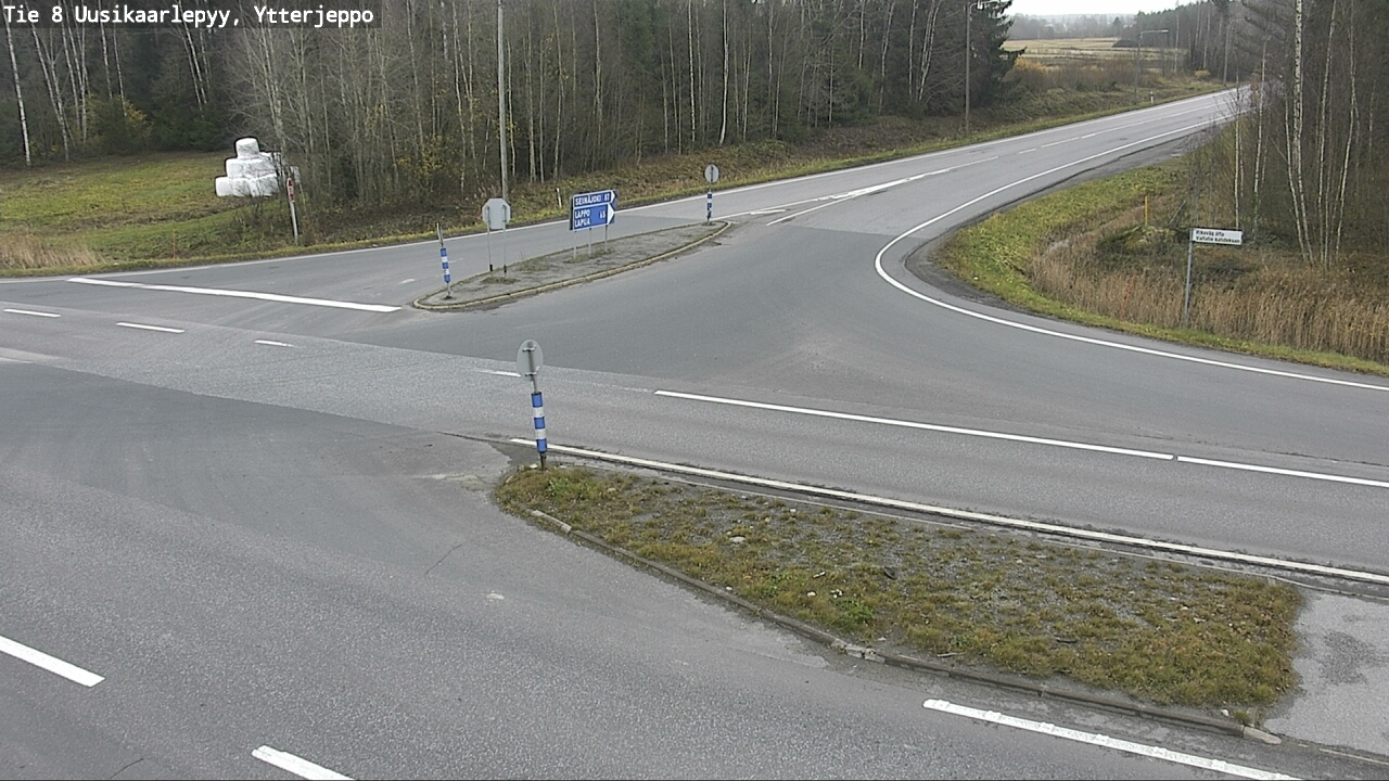 Kelikamerat Kuva Tie 8 Uusikaarlepyy, Ytterjeppo, Uusikaarlepyy, Pohjanmaa