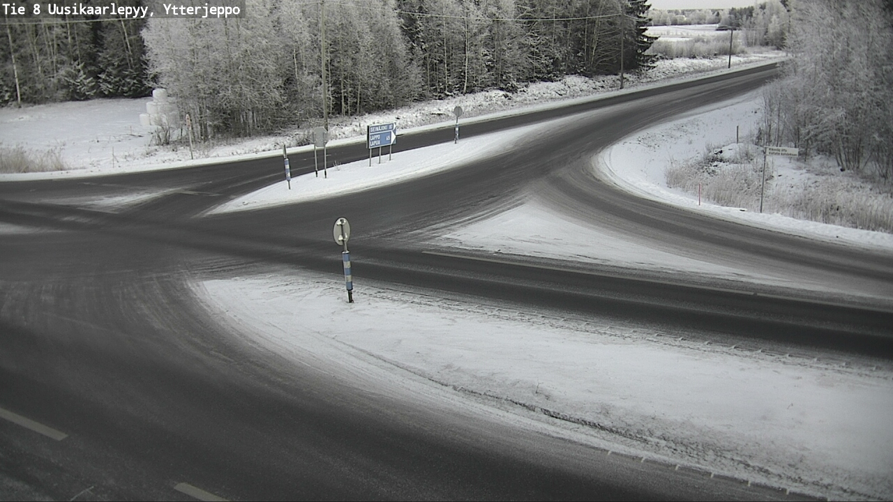 Weather Camera Image Väg 8 Nykarleby, Ytterjeppo, Uusikaarlepyy, Pohjanmaa