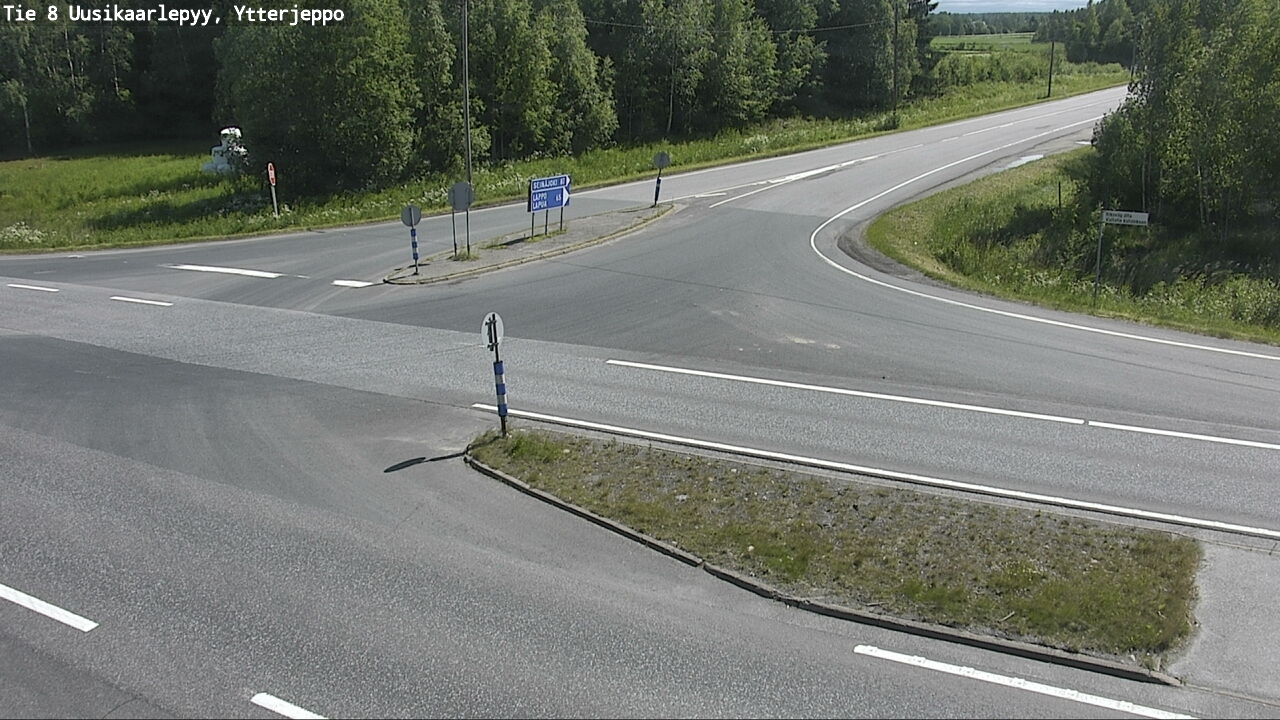 Weather Camera Image Road 8 Uusikaarlepyy, Ytterjeppo, Uusikaarlepyy, Pohjanmaa
