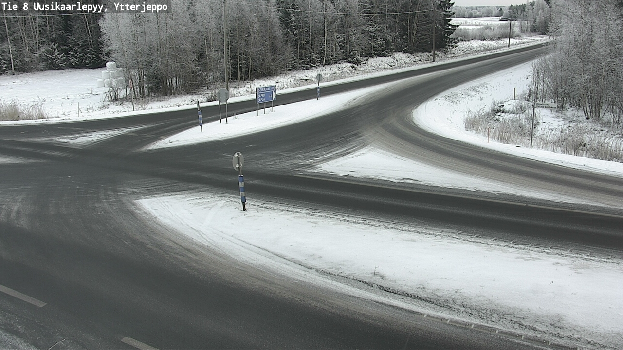 Kelikamerat Kuva Tie 8 Uusikaarlepyy, Ytterjeppo, Uusikaarlepyy, Pohjanmaa