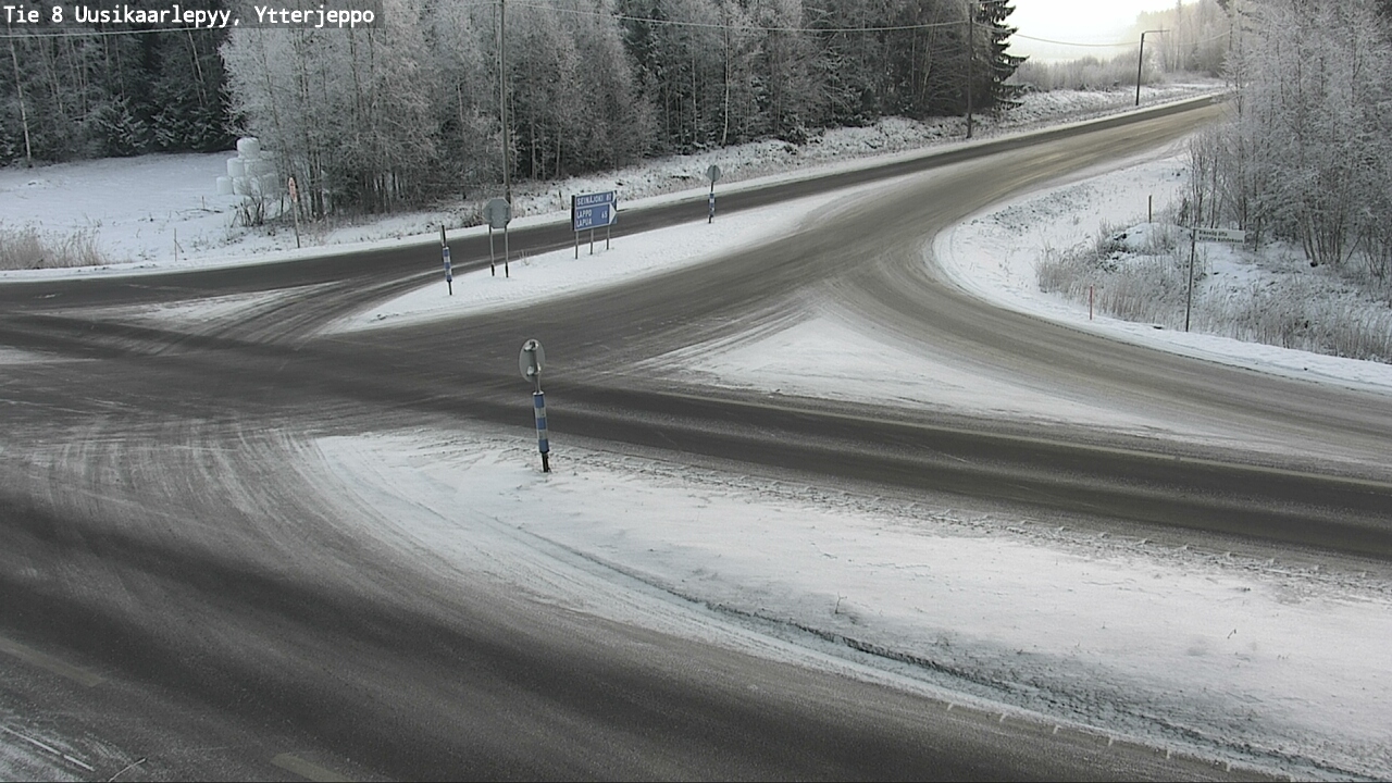 Weather Camera Image Väg 8 Nykarleby, Ytterjeppo, Uusikaarlepyy, Pohjanmaa