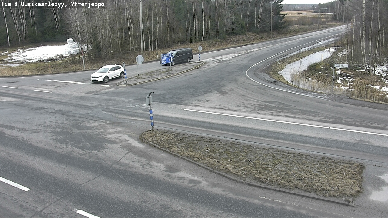 Weather Camera Image Road 8 Uusikaarlepyy, Ytterjeppo, Uusikaarlepyy, Pohjanmaa