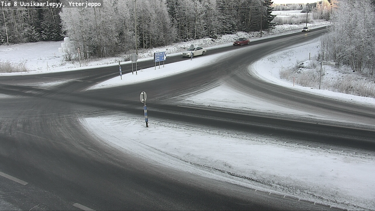 Weather Camera Image Väg 8 Nykarleby, Ytterjeppo, Uusikaarlepyy, Pohjanmaa