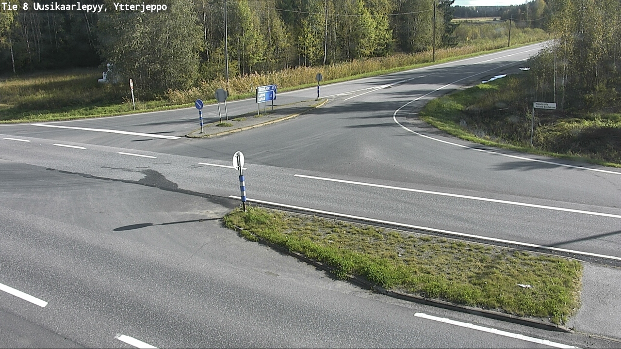 Weather Camera Image Road 8 Uusikaarlepyy, Ytterjeppo, Uusikaarlepyy, Pohjanmaa