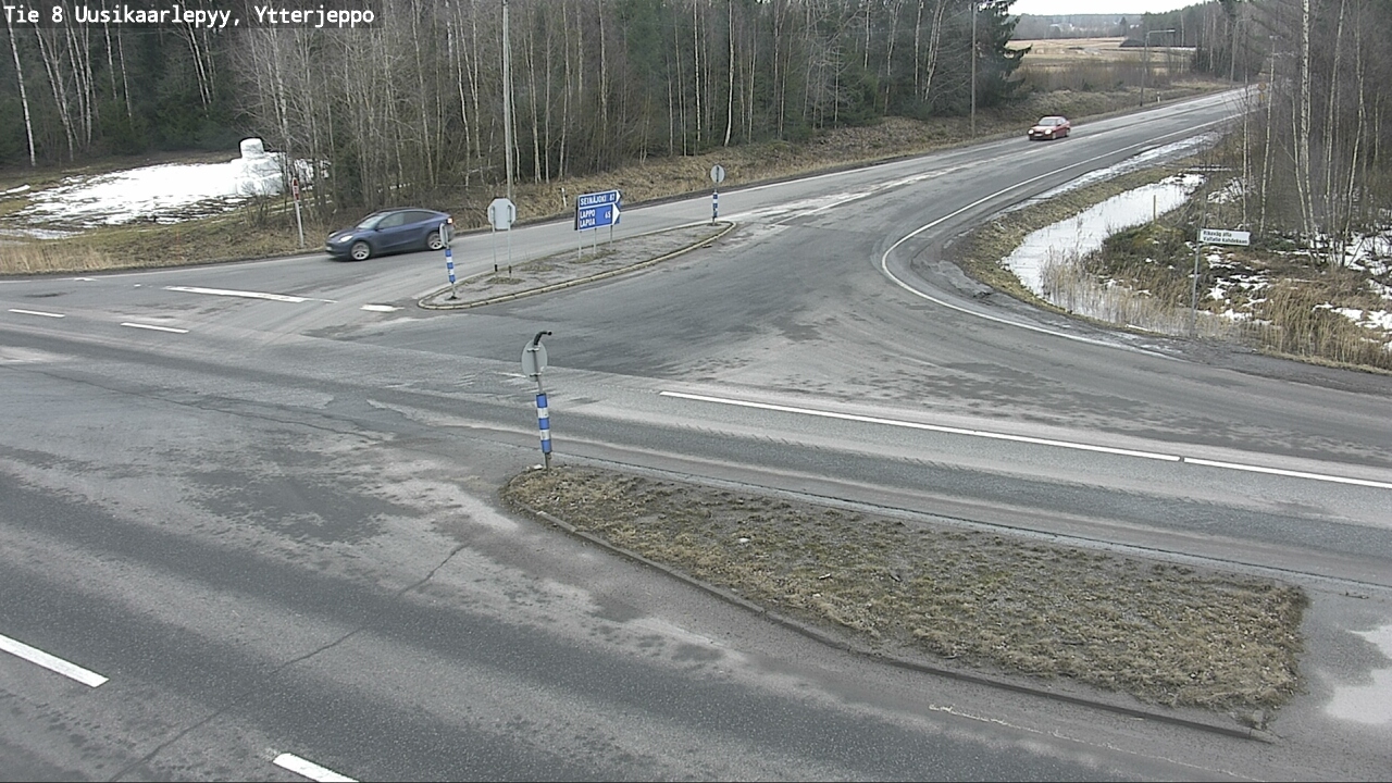 Weather Camera Image Road 8 Uusikaarlepyy, Ytterjeppo, Uusikaarlepyy, Pohjanmaa