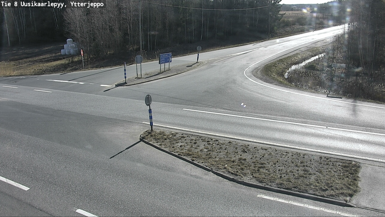 Weather Camera Image Väg 8 Nykarleby, Ytterjeppo, Uusikaarlepyy, Pohjanmaa