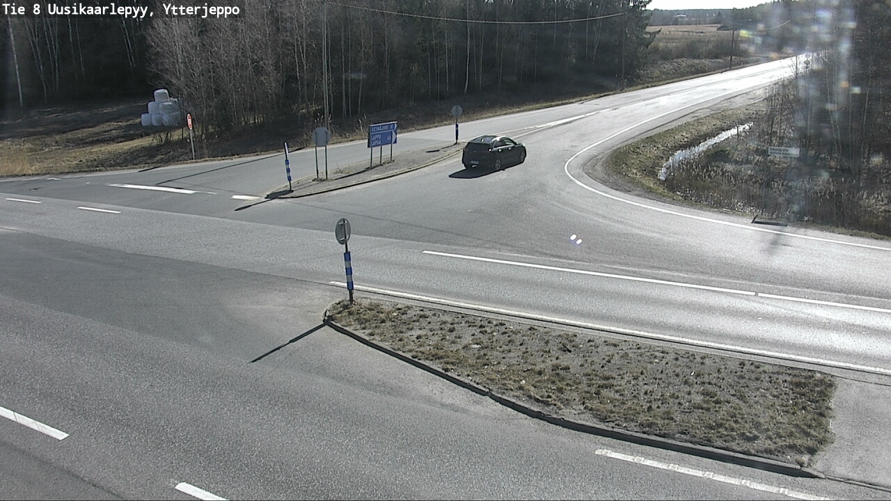 Weather Camera Image Väg 8 Nykarleby, Ytterjeppo, Uusikaarlepyy, Pohjanmaa