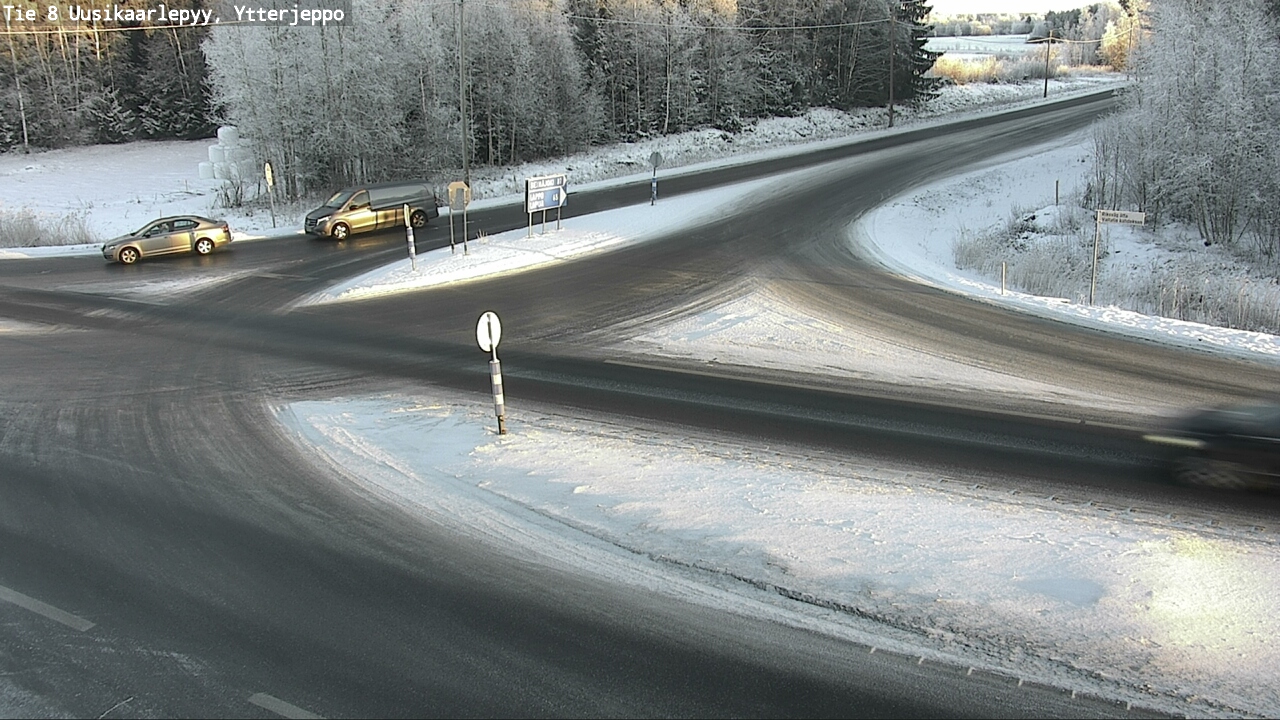 Weather Camera Image Väg 8 Nykarleby, Ytterjeppo, Uusikaarlepyy, Pohjanmaa