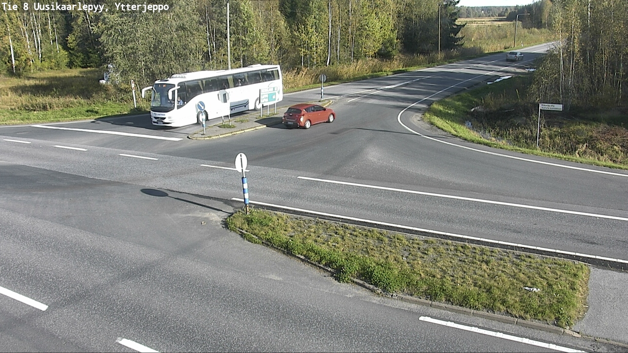 Weather Camera Image Road 8 Uusikaarlepyy, Ytterjeppo, Uusikaarlepyy, Pohjanmaa