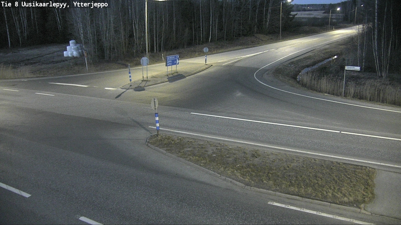 Weather Camera Image Road 8 Uusikaarlepyy, Ytterjeppo, Uusikaarlepyy, Pohjanmaa