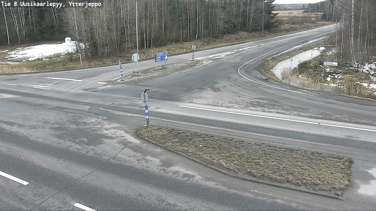 Weather Camera Image Road 8 Uusikaarlepyy, Ytterjeppo, Uusikaarlepyy, Pohjanmaa