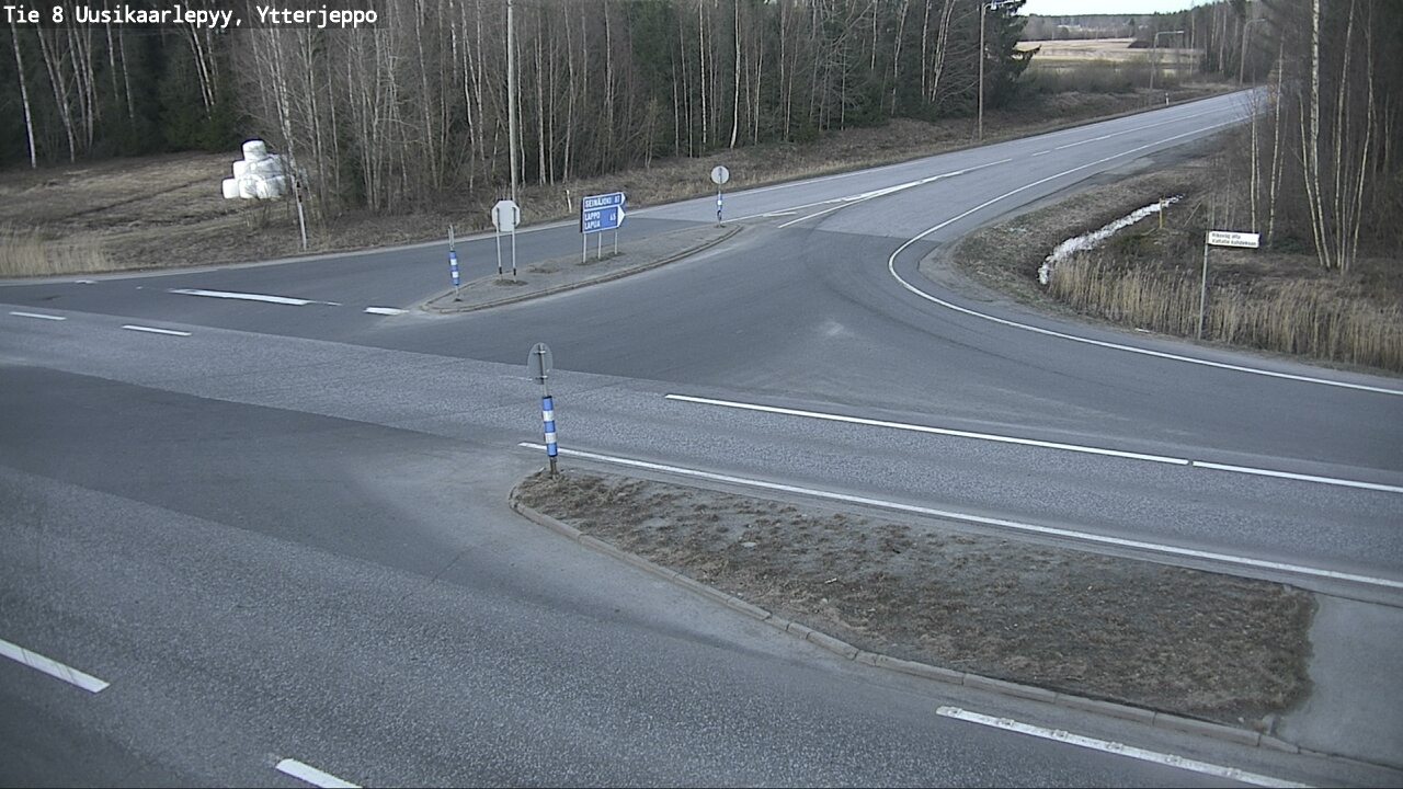 Weather Camera Image Väg 8 Nykarleby, Ytterjeppo, Uusikaarlepyy, Pohjanmaa