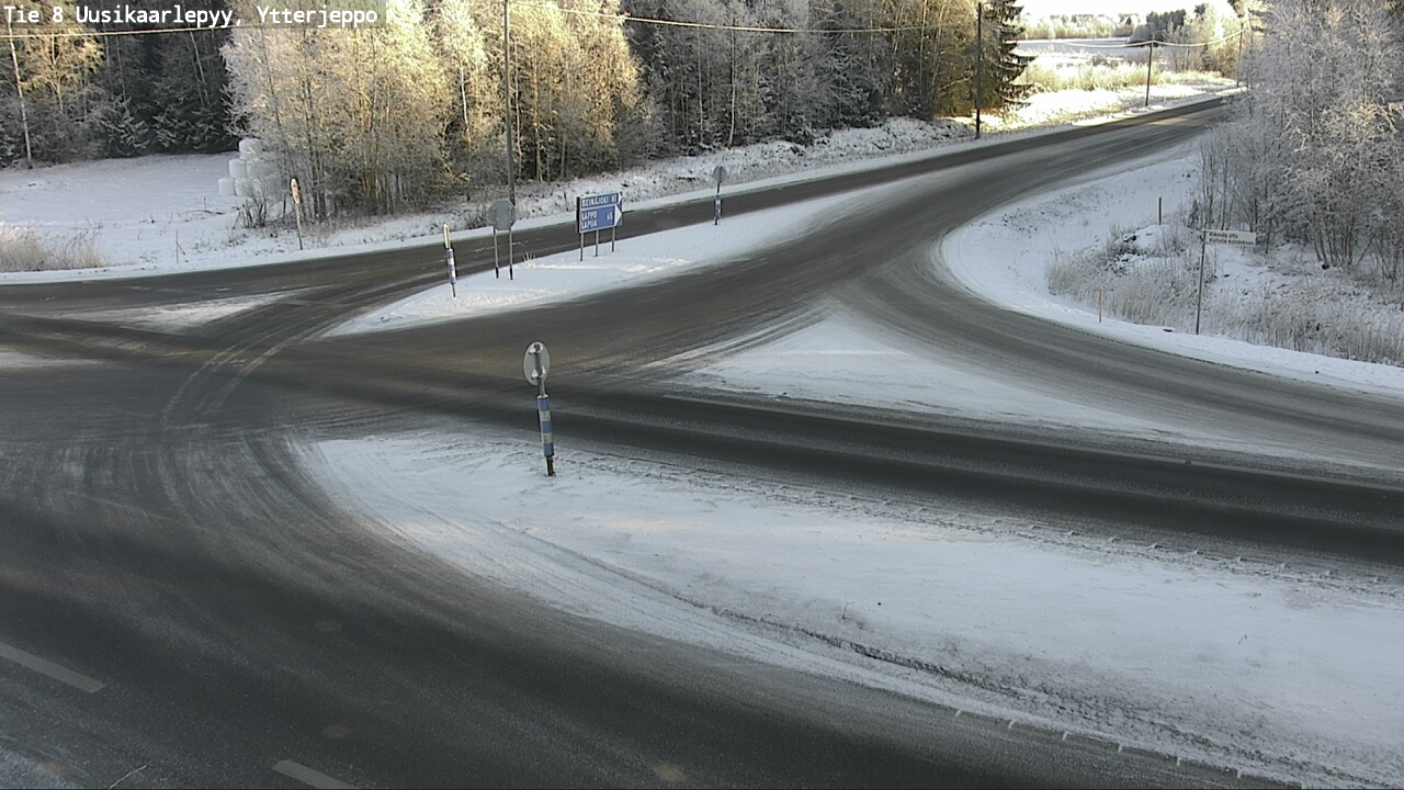 Weather Camera Image Väg 8 Nykarleby, Ytterjeppo, Uusikaarlepyy, Pohjanmaa