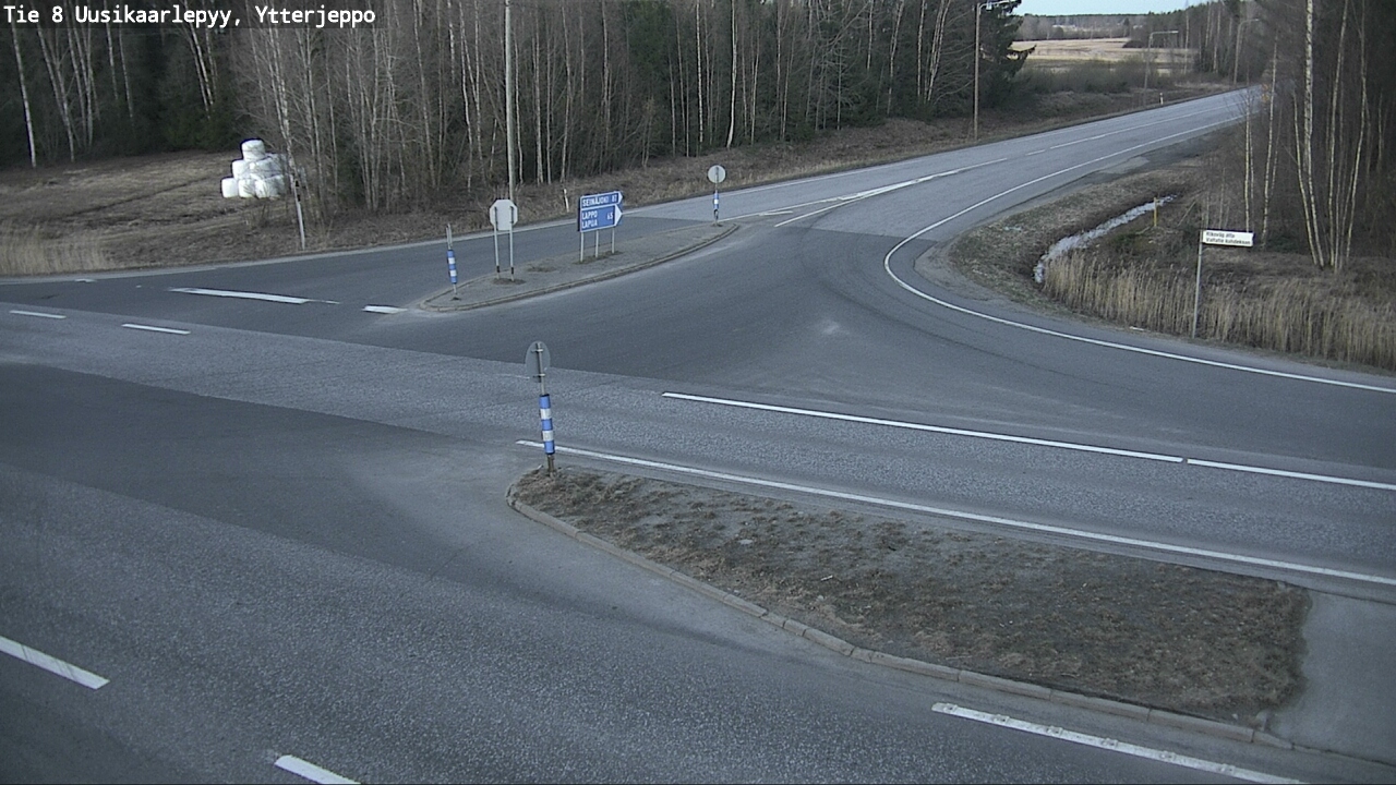 Weather Camera Image Väg 8 Nykarleby, Ytterjeppo, Uusikaarlepyy, Pohjanmaa