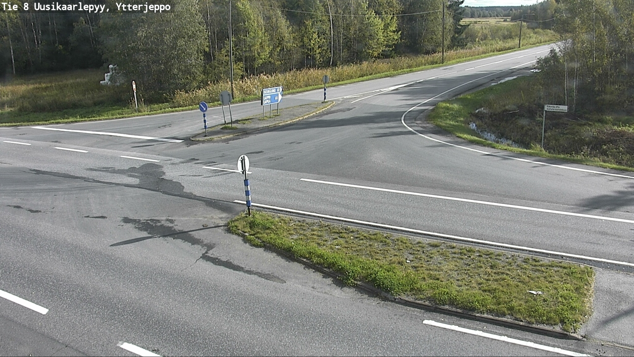 Weather Camera Image Road 8 Uusikaarlepyy, Ytterjeppo, Uusikaarlepyy, Pohjanmaa
