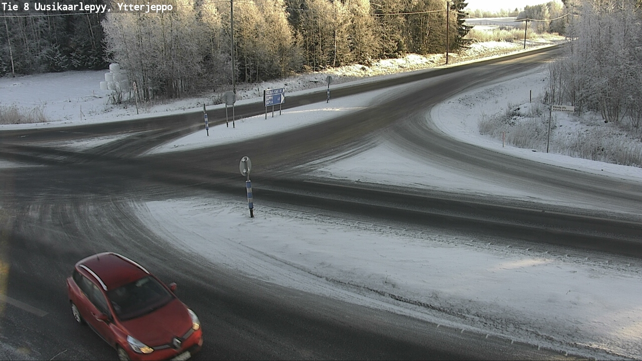 Weather Camera Image Väg 8 Nykarleby, Ytterjeppo, Uusikaarlepyy, Pohjanmaa