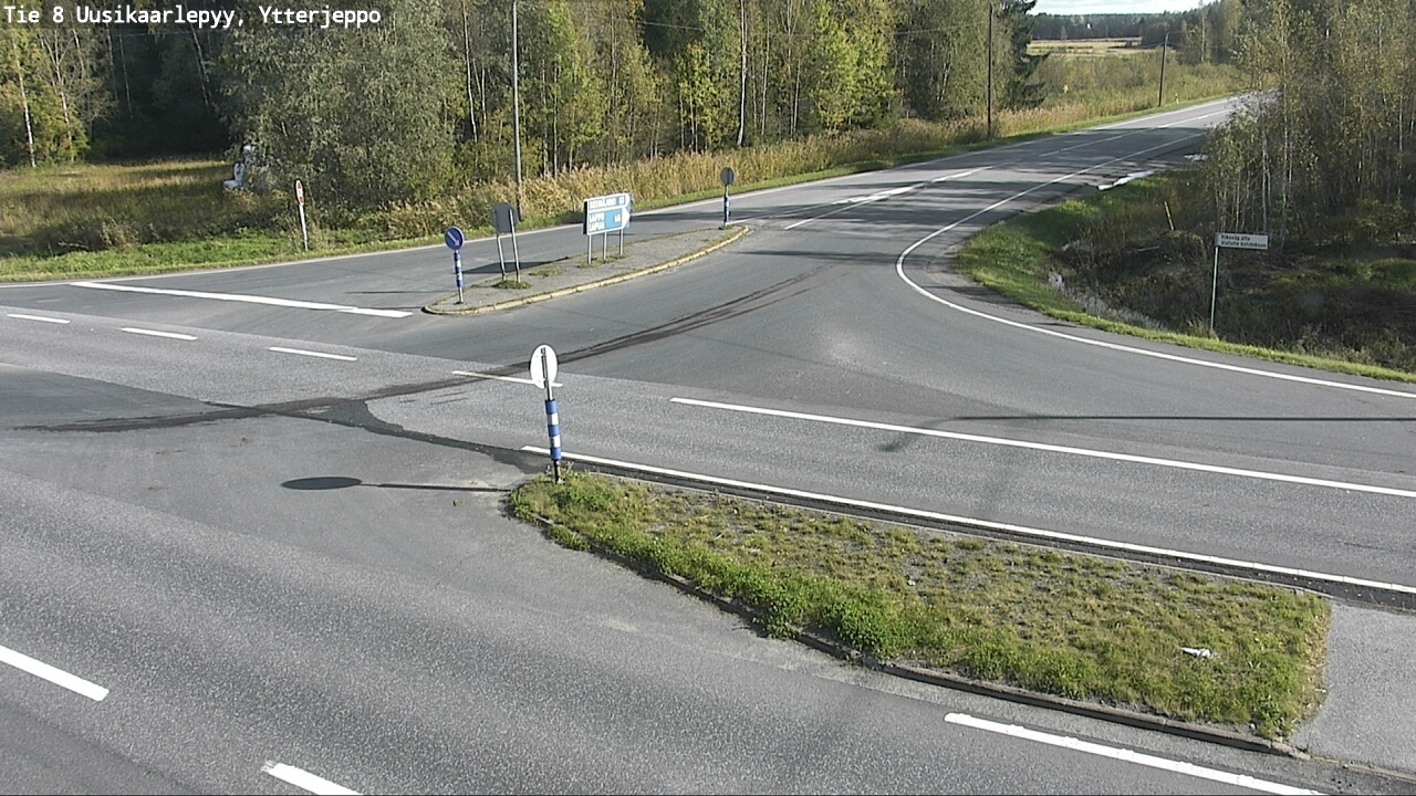 Weather Camera Image Road 8 Uusikaarlepyy, Ytterjeppo, Uusikaarlepyy, Pohjanmaa