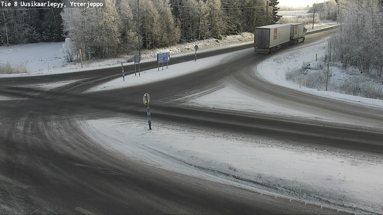 Weather Camera Image Väg 8 Nykarleby, Ytterjeppo, Uusikaarlepyy, Pohjanmaa