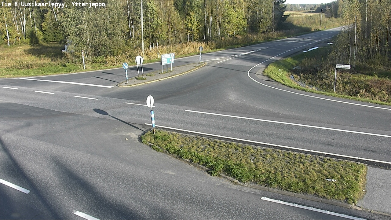 Weather Camera Image Road 8 Uusikaarlepyy, Ytterjeppo, Uusikaarlepyy, Pohjanmaa