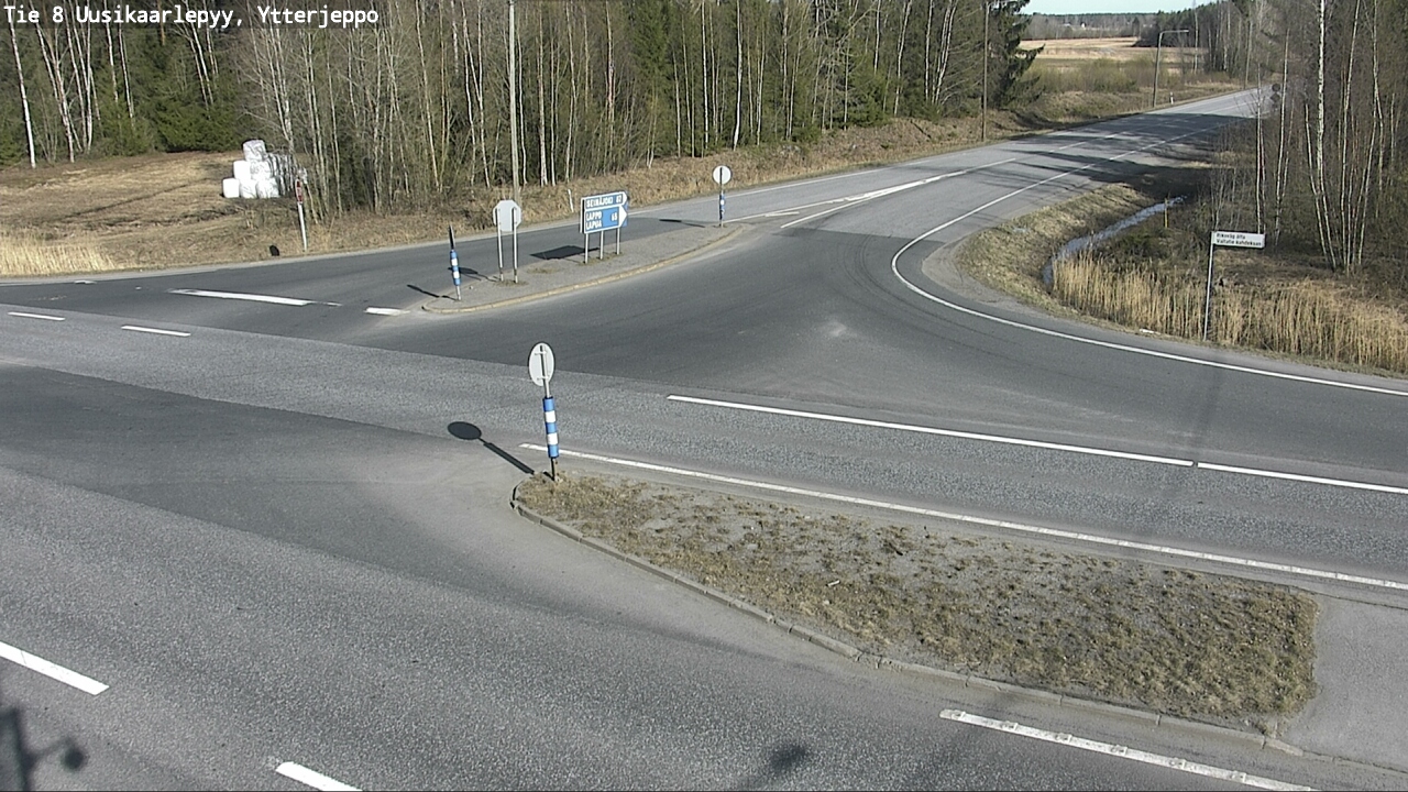 Weather Camera Image Väg 8 Nykarleby, Ytterjeppo, Uusikaarlepyy, Pohjanmaa