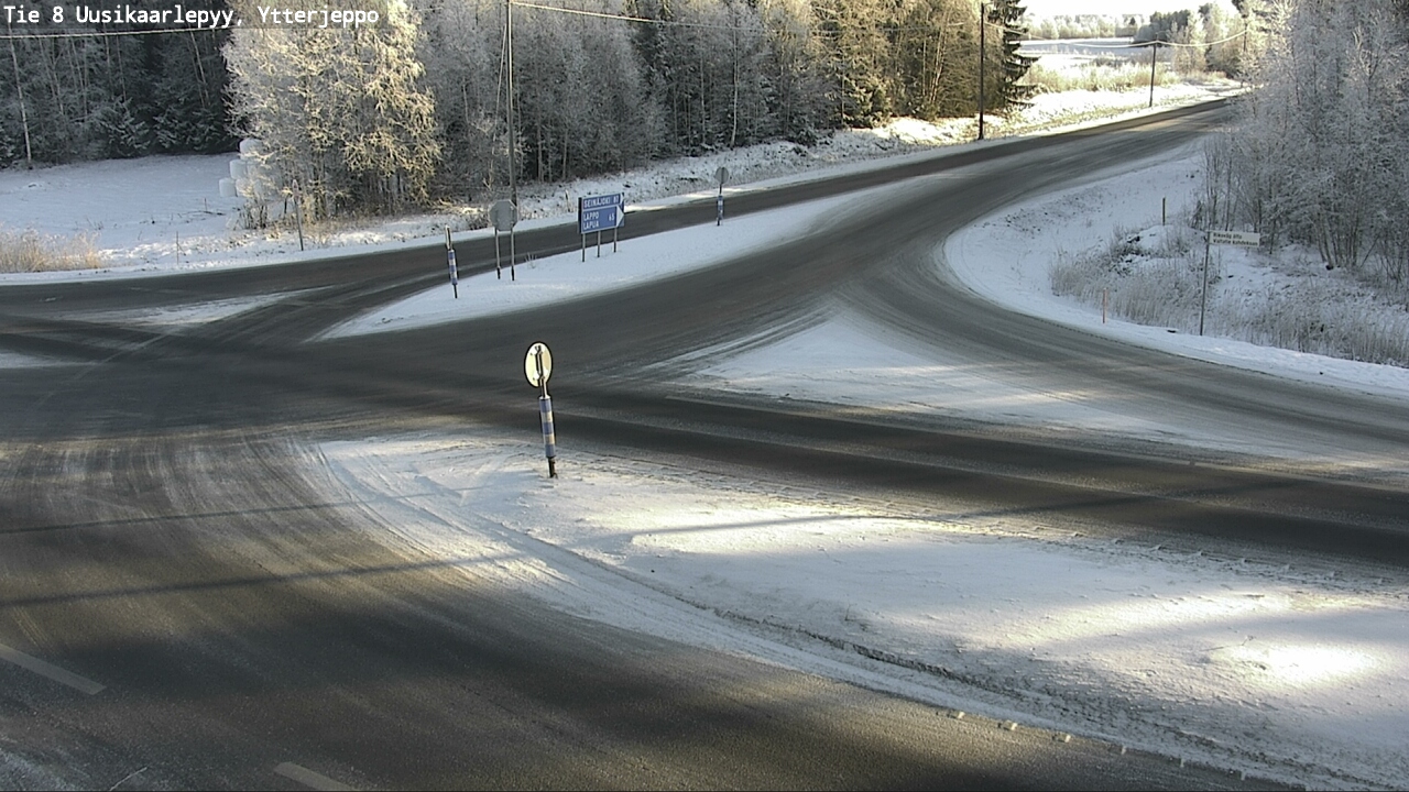 Weather Camera Image Väg 8 Nykarleby, Ytterjeppo, Uusikaarlepyy, Pohjanmaa
