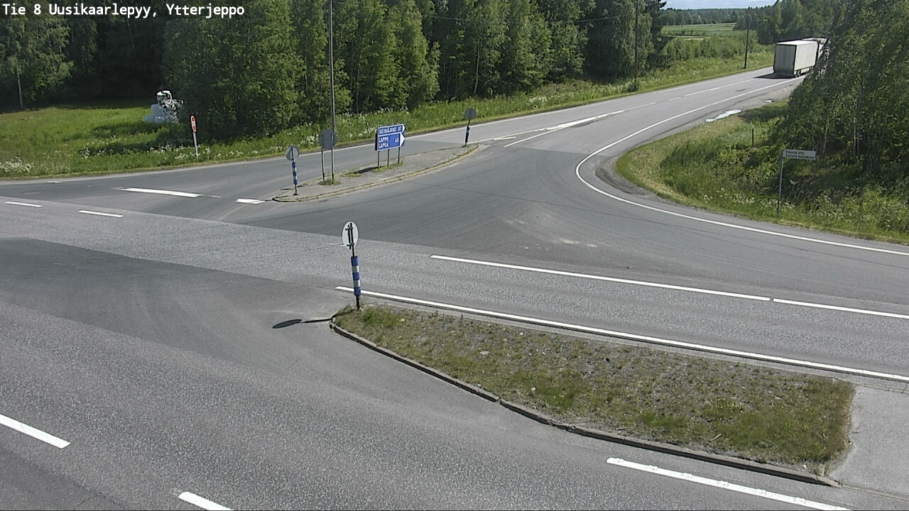 Weather Camera Image Road 8 Uusikaarlepyy, Ytterjeppo, Uusikaarlepyy, Pohjanmaa