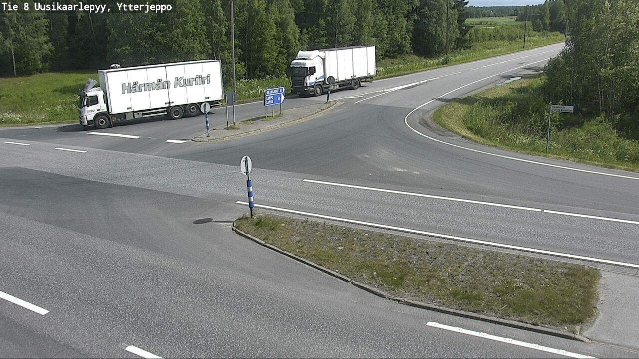 Weather Camera Image Road 8 Uusikaarlepyy, Ytterjeppo, Uusikaarlepyy, Pohjanmaa