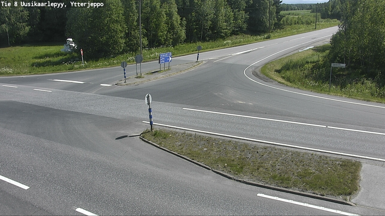 Weather Camera Image Road 8 Uusikaarlepyy, Ytterjeppo, Uusikaarlepyy, Pohjanmaa