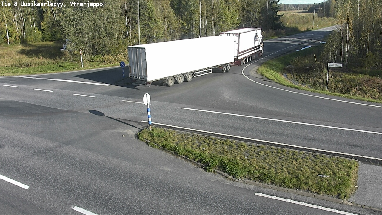 Weather Camera Image Road 8 Uusikaarlepyy, Ytterjeppo, Uusikaarlepyy, Pohjanmaa