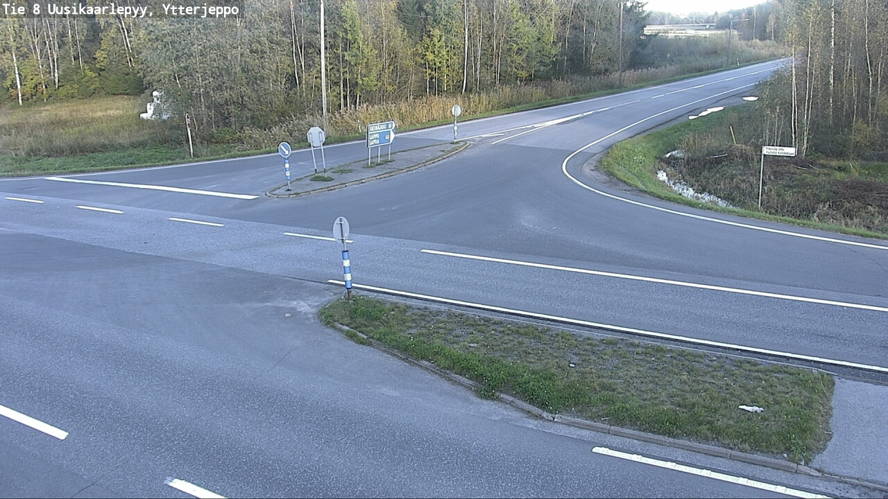 Weather Camera Image Road 8 Uusikaarlepyy, Ytterjeppo, Uusikaarlepyy, Pohjanmaa