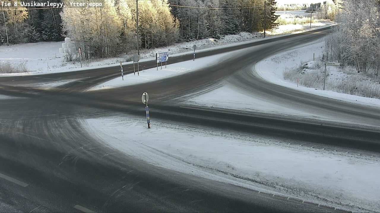 Weather Camera Image Väg 8 Nykarleby, Ytterjeppo, Uusikaarlepyy, Pohjanmaa