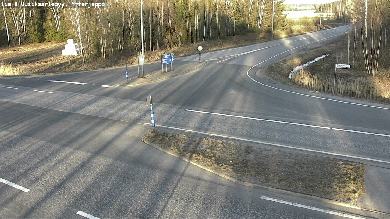 Weather Camera Image Väg 8 Nykarleby, Ytterjeppo, Uusikaarlepyy, Pohjanmaa