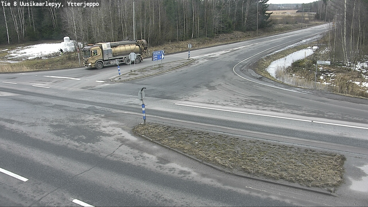 Weather Camera Image Road 8 Uusikaarlepyy, Ytterjeppo, Uusikaarlepyy, Pohjanmaa