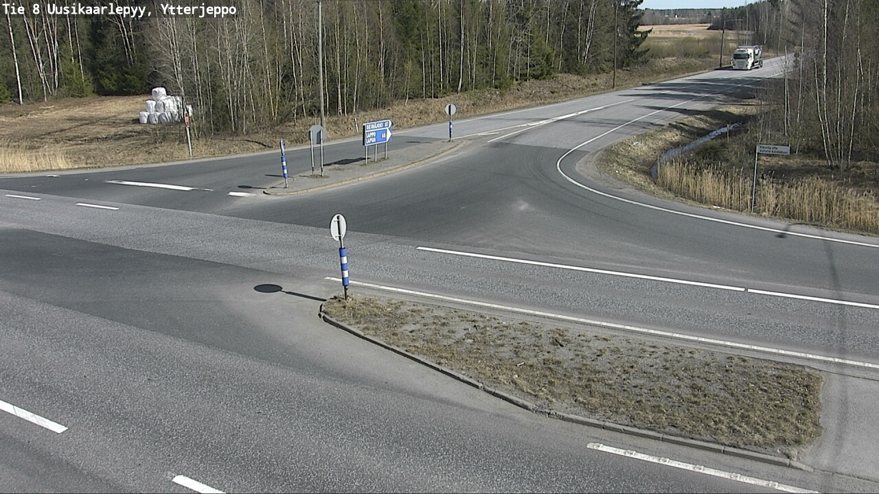 Weather Camera Image Väg 8 Nykarleby, Ytterjeppo, Uusikaarlepyy, Pohjanmaa