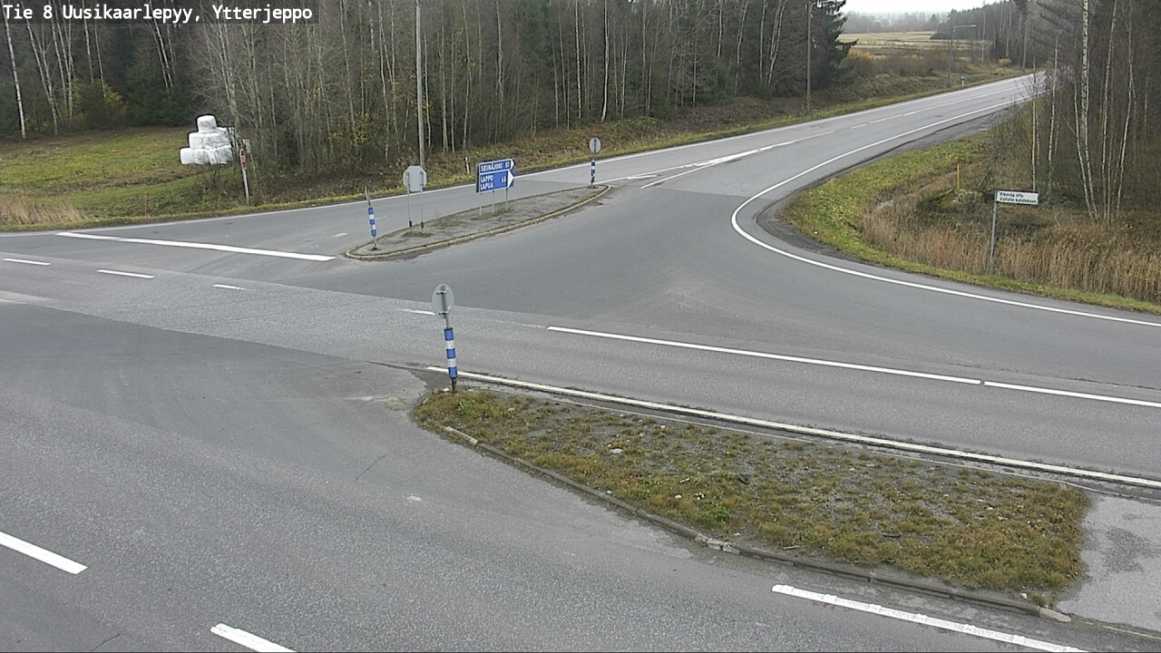 Kelikamerat Kuva Tie 8 Uusikaarlepyy, Ytterjeppo, Uusikaarlepyy, Pohjanmaa
