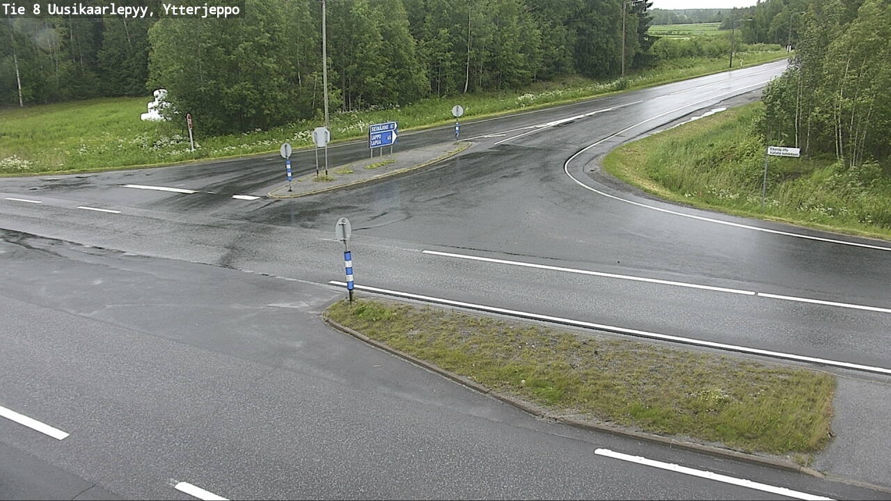 Weather Camera Image Road 8 Uusikaarlepyy, Ytterjeppo, Uusikaarlepyy, Pohjanmaa