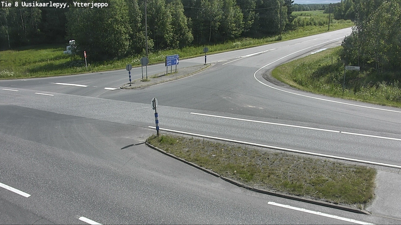 Weather Camera Image Road 8 Uusikaarlepyy, Ytterjeppo, Uusikaarlepyy, Pohjanmaa