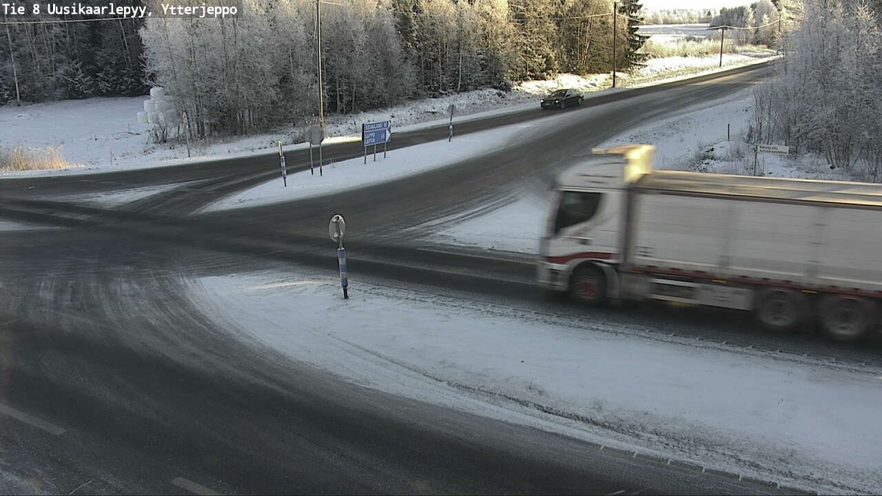 Weather Camera Image Väg 8 Nykarleby, Ytterjeppo, Uusikaarlepyy, Pohjanmaa