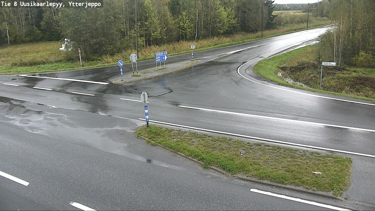 Weather Camera Image Road 8 Uusikaarlepyy, Ytterjeppo, Uusikaarlepyy, Pohjanmaa