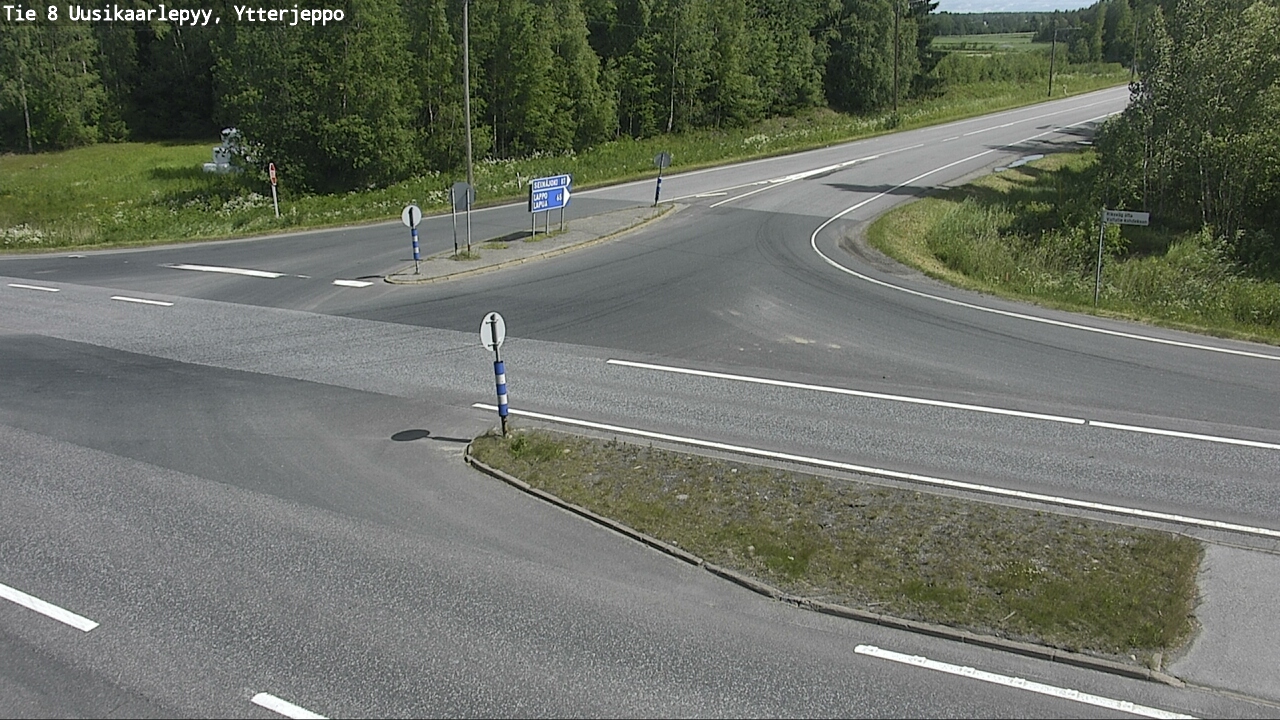 Weather Camera Image Väg 8 Nykarleby, Ytterjeppo, Uusikaarlepyy, Pohjanmaa