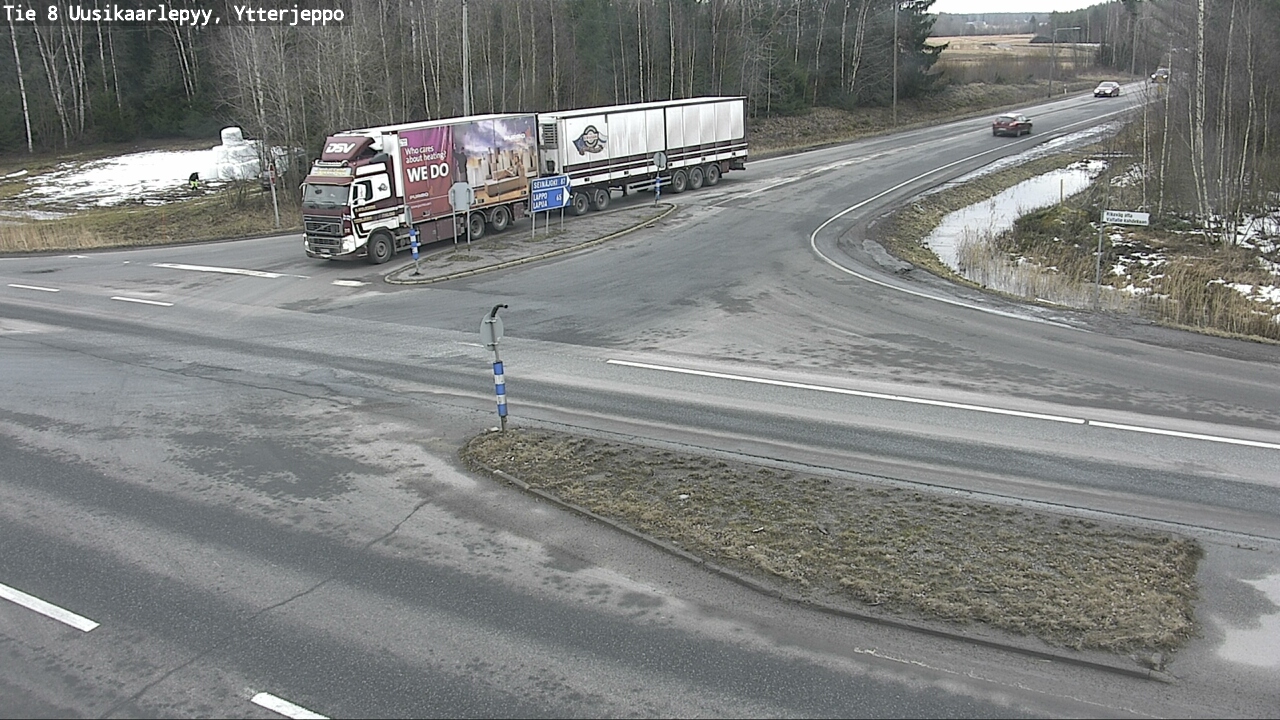 Weather Camera Image Road 8 Uusikaarlepyy, Ytterjeppo, Uusikaarlepyy, Pohjanmaa