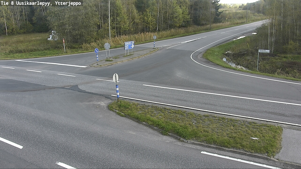 Weather Camera Image Road 8 Uusikaarlepyy, Ytterjeppo, Uusikaarlepyy, Pohjanmaa