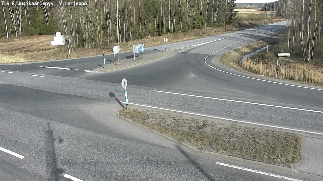 Weather Camera Image Väg 8 Nykarleby, Ytterjeppo, Uusikaarlepyy, Pohjanmaa