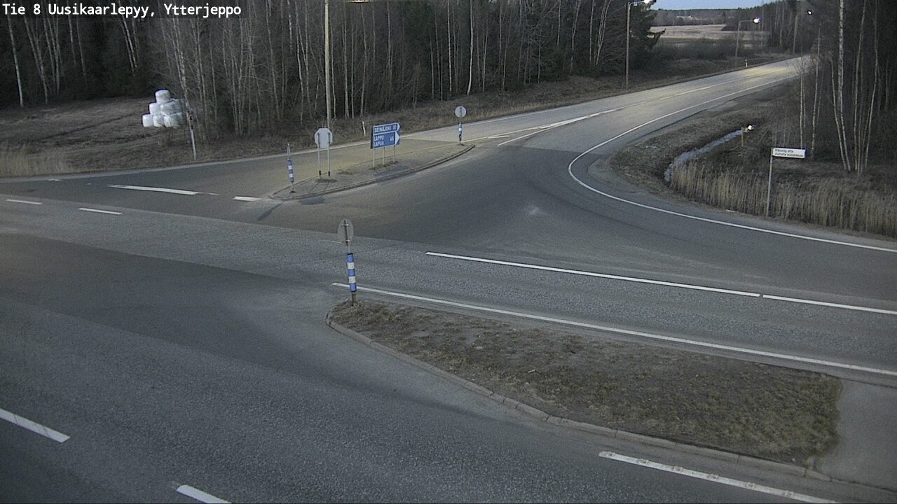Weather Camera Image Väg 8 Nykarleby, Ytterjeppo, Uusikaarlepyy, Pohjanmaa