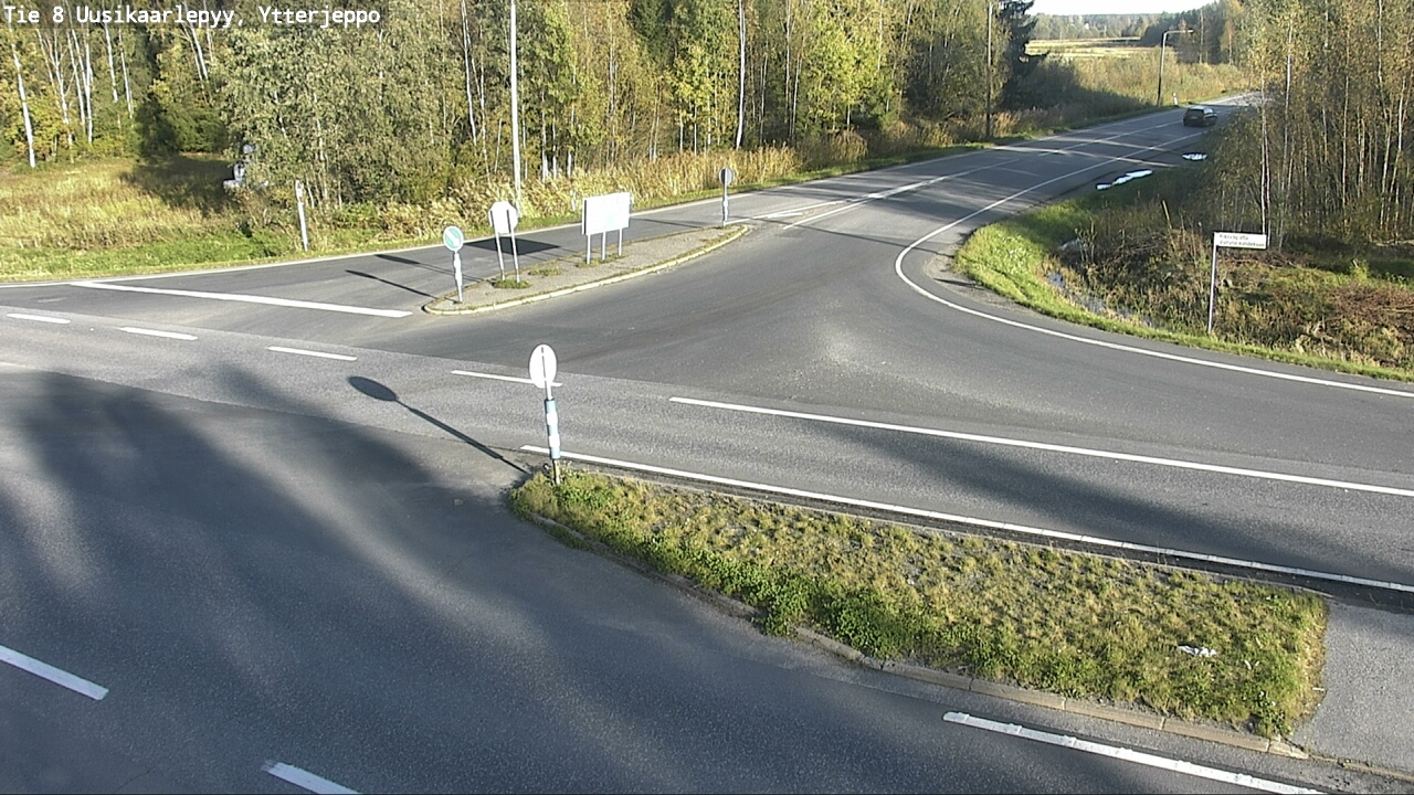 Weather Camera Image Road 8 Uusikaarlepyy, Ytterjeppo, Uusikaarlepyy, Pohjanmaa